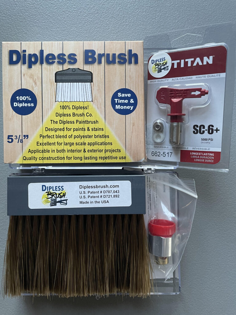 DIPLESS BRUSH starter kit) 5 3/8″ Plastic Block Includes
